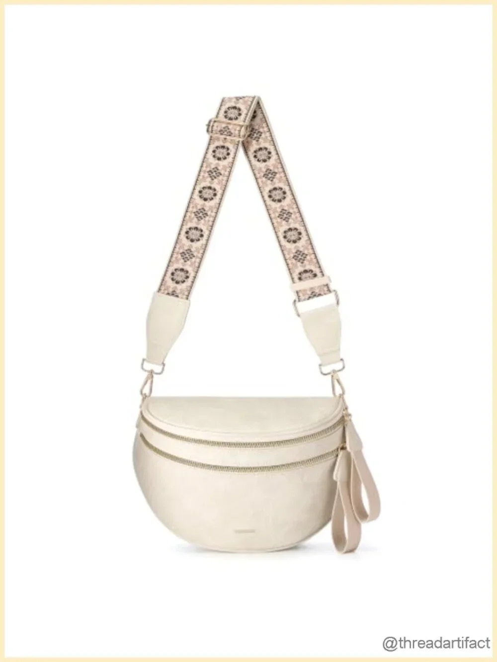 PU Leather Crossbody Bum Bag Shoulder Bag with Adjustable Straps